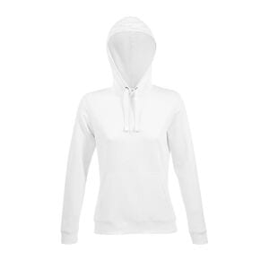 SOL'S 03103 - Spencer Women Sweatshirt Com Capuz Para Senhora Branco