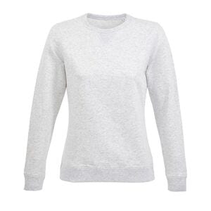 SOL'S 03104 - Sully Women Sweatshirt Para Senhora Com Gola Redonda Cinzas