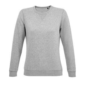 SOL'S 03104 - Sully Women Sweatshirt Para Senhora Com Gola Redonda Cinzento matizado