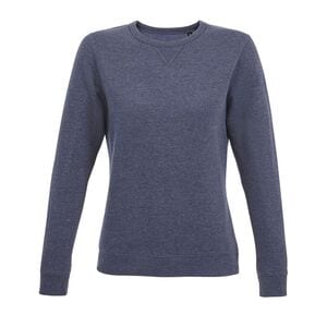 SOL'S 03104 - Sully Women Sweatshirt Para Senhora Com Gola Redonda Denim matizado