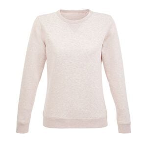 SOL'S 03104 - Sully Women Sweatshirt Para Senhora Com Gola Redonda Cor-de-rosa matizado