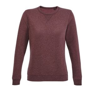 SOL'S 03104 - Sully Women Sweatshirt Para Senhora Com Gola Redonda Borgonha matizado