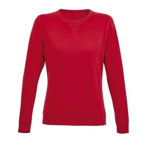 SOL'S 03104 - Sully Women Sweatshirt Para Senhora Com Gola Redonda Vermelho