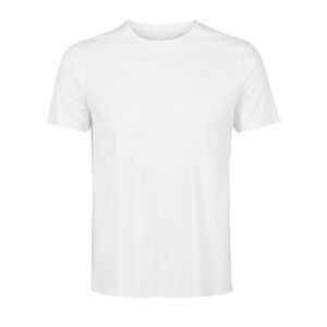 NEOBLU 03184 - Lucas Men T Shirt De Mangas Curtas Em Jersey Mercerizado Para Homem Blanc optique