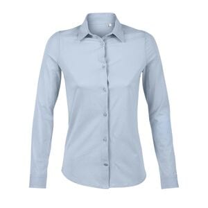 NEOBLU 03199 - Balthazar Women Camisa Em Jersey Mercerizado Para Senhora Soft Blue