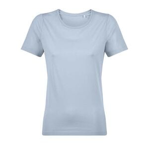 NEOBLU 03185 - Lucas Women T Shirt De Mangas Curtas Em Jersey Mercerizado Para Senhora Soft Blue