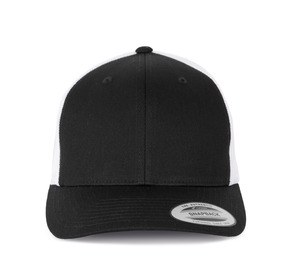 K-up KP912 - Boné Trucker modelo retro 6 painéis Preto / Branco