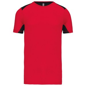 Proact PA478 - T-shirt de desporto bicolor Vermelho / Preto