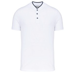 Kariban K223 - Polo com gola à padre de homem de manga curta Branco / Marinho