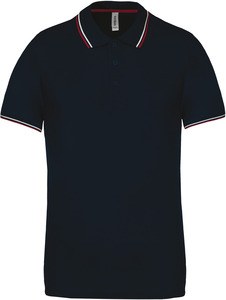 Kariban K250 - POLO MANGA CURTA Navy / Wine / White