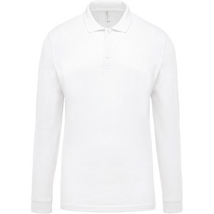 Kariban K256 - Polo piqué de homem de manga comprida White