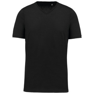 Kariban K3002 - T-shirt Supima® de homem com decote V de manga curta Black