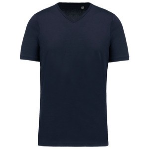 Kariban K3002 - T-shirt Supima® de homem com decote V de manga curta Azul marinho