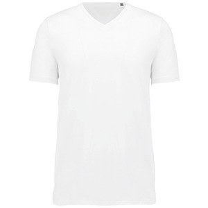 Kariban K3002 - T-shirt Supima® de homem com decote V de manga curta White