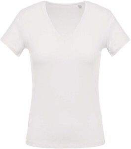 Kariban K390 - T-shirt de senhora com decote em V de manga curta