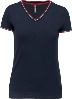 Kariban K394 - T-shirt de malha piqué de senhora com decote V