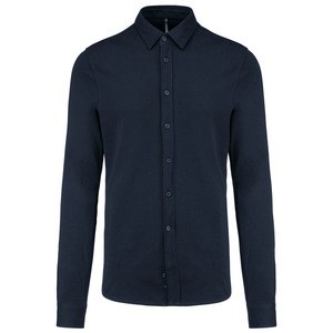 Kariban K508 - Camisa em malha piqué de manga comprida Azul marinho