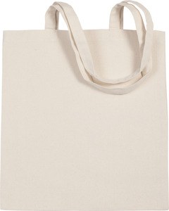 Kimood KI0250 - Saco de compras em algodão canvas Natural