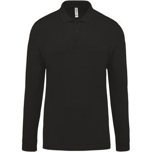 Kariban K256 - Polo piqué de homem de manga comprida Black