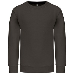 Kariban K475 - Sweatshirt de criança com decote redondo Cinzento escuro
