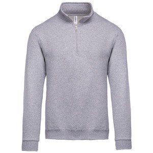 Kariban K478 - Sweatshirt com 1 /2 fecho Oxford Grey