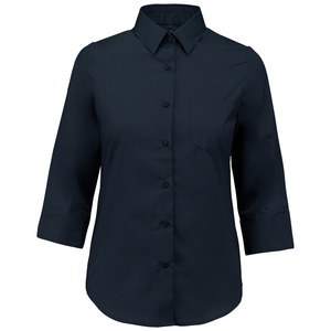 Kariban K558 - Camisa de senhora manga 3/4 Azul marinho