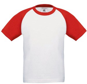 B&C CGTK350 - T-shirt de criança Baseball