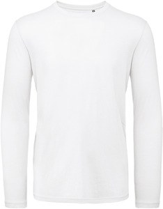 B&C CGTM070 - T-shirt Inspire de homem bio de manga comprida White