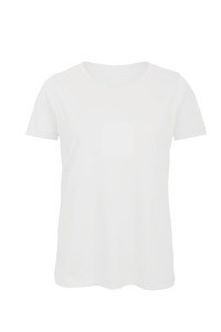 B&C CGTW043 - T-shirt Organic Inspire de senhora com decote redondo White