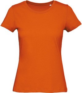 B&C CGTW043 - T-shirt Organic Inspire de senhora com decote redondo Laranja