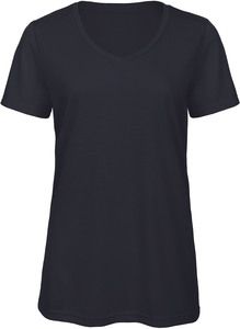 B&C CGTW058 - T-shirt Triblend de senhora com decote em V