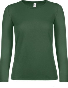 B&C CGTW06T - T-shirt de senhora de manga comprida #E150 Verde garrafa