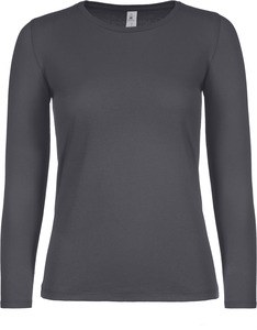 B&C CGTW06T - T-shirt de senhora de manga comprida #E150 Cinzento escuro