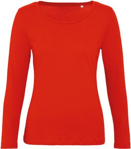 B&C CGTW071 - T-shirt Inspire de senhora bio de manga comprida Fire Red