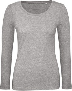 B&C CGTW071 - T-shirt Inspire de senhora bio de manga comprida Sport Grey