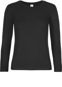 B&C CGTW08T - T-shirt de senhora de manga comprida #E190 Black
