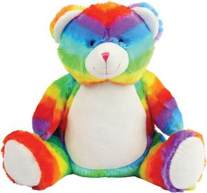 Mumbles MM555 - Urso de peluche com fecho multicolor Multi