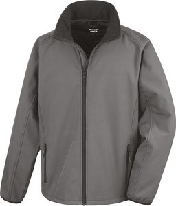 Result R231M - CASACO SOFTSHELL 1CPRINTABLE 1D Charcoal/ Black