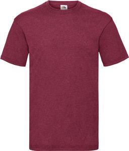 Fruit of the Loom SC221 - T-Shirt Homem Valueweight Vintage Heather Red