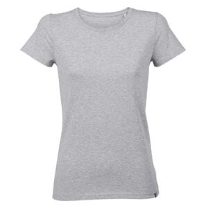 ATF 03273 - Lola T Shirt Para Senhora Com Gola Redonda Fabricada Na França Cinzento matizado