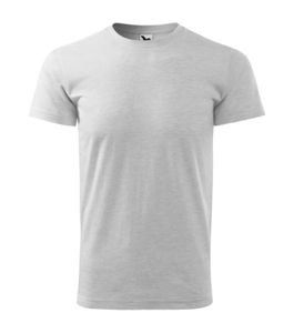 Malfini 137 - Camiseta nova pesada unissex gris chiné clair