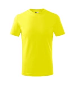 Malfini 138 - Camiseta básica crianças Amarelo lima