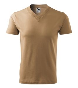 Malfini 102 - T-shirt unissex de decote em V. Areia