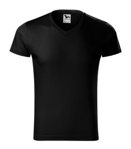 Malfini 146 - T-shirt de decote em V Slim Fit Preto