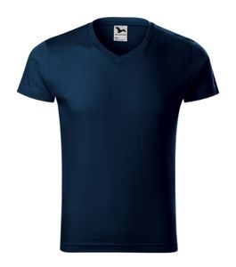 Malfini 146 - T-shirt de decote em V Slim Fit Mar Azul