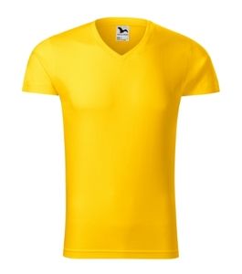 Malfini 146 - T-shirt de decote em V Slim Fit Amarelo