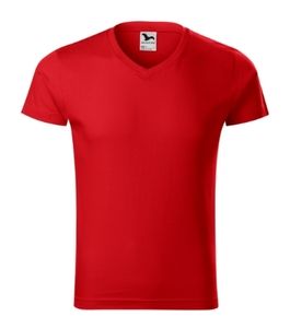 Malfini 146 - T-shirt de decote em V Slim Fit Vermelho