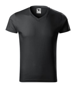 Malfini 146 - T-shirt de decote em V Slim Fit ebony gray