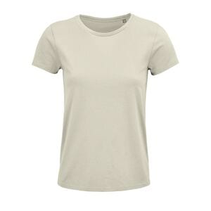 SOL'S 03581 - Crusader Women T Shirt Cintada Para Senhora Em Jersey De Gola Redonda Natural