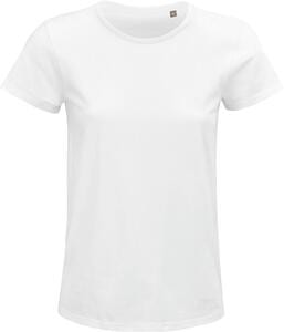 SOL'S 03581 - Crusader Women T Shirt Cintada Para Senhora Em Jersey De Gola Redonda White